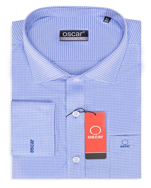 Áo sơ mi nam Oscar tay dài OCMSCLDBLU008