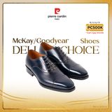 [BLUE BLOOD] Giày Classic Oxford Đế Da Cao Cấp Pierre Cardin - PCMFWLE 330