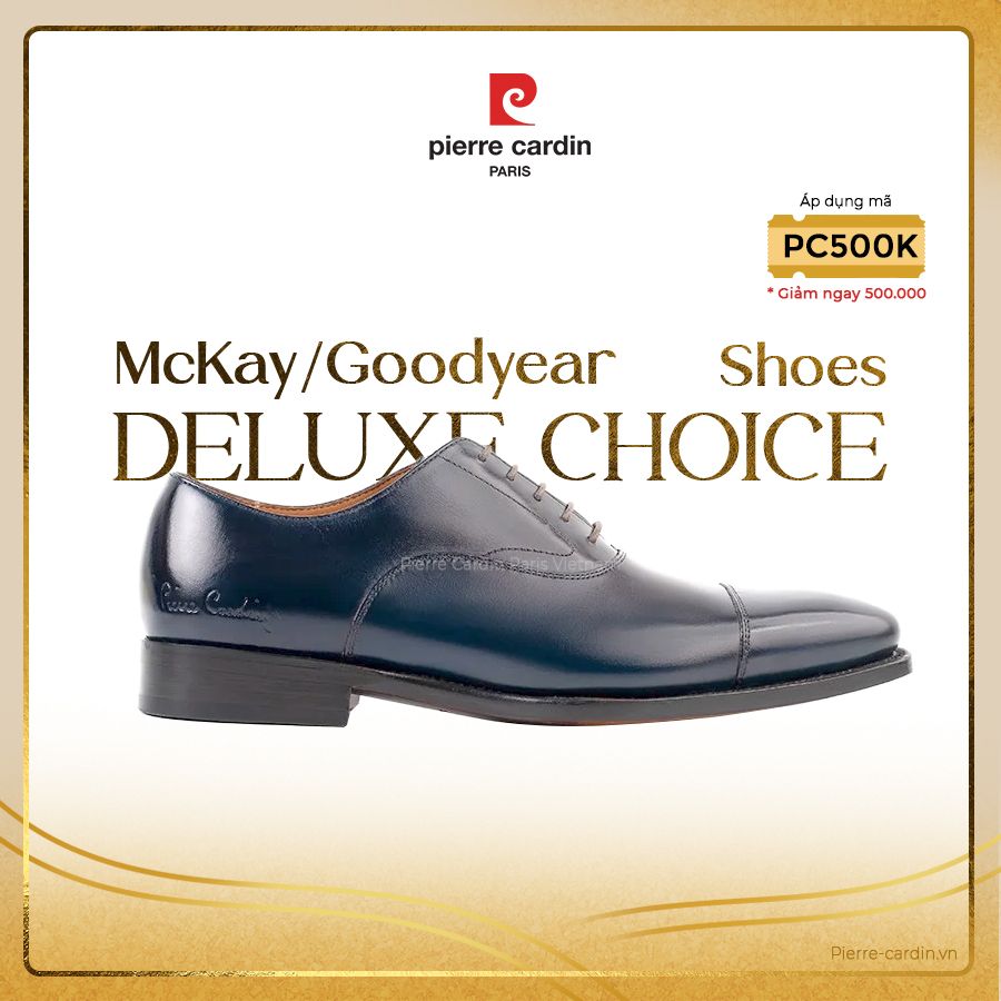 Pierre Cadin Paris Vietnam: Giày Classic Oxford Đế Da Cao Cấp Pierre Cardin - PCMFWLE 330