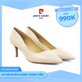 Giày Nữ Cao Gót Mũi Nhọn Da Thật Pierre Cardin - PCMFWLH 241 (+6cm)