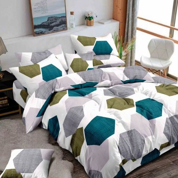 Bộ Drap Gối Microfiber Hexagon - PCABDMF 011