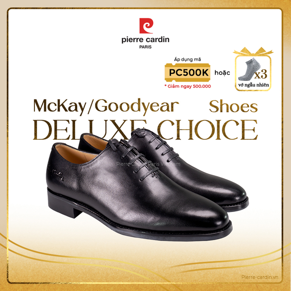 [ROYAL] Giày Wholecut Oxford Đế Da Pierre Cardin - PCMFWLG 356