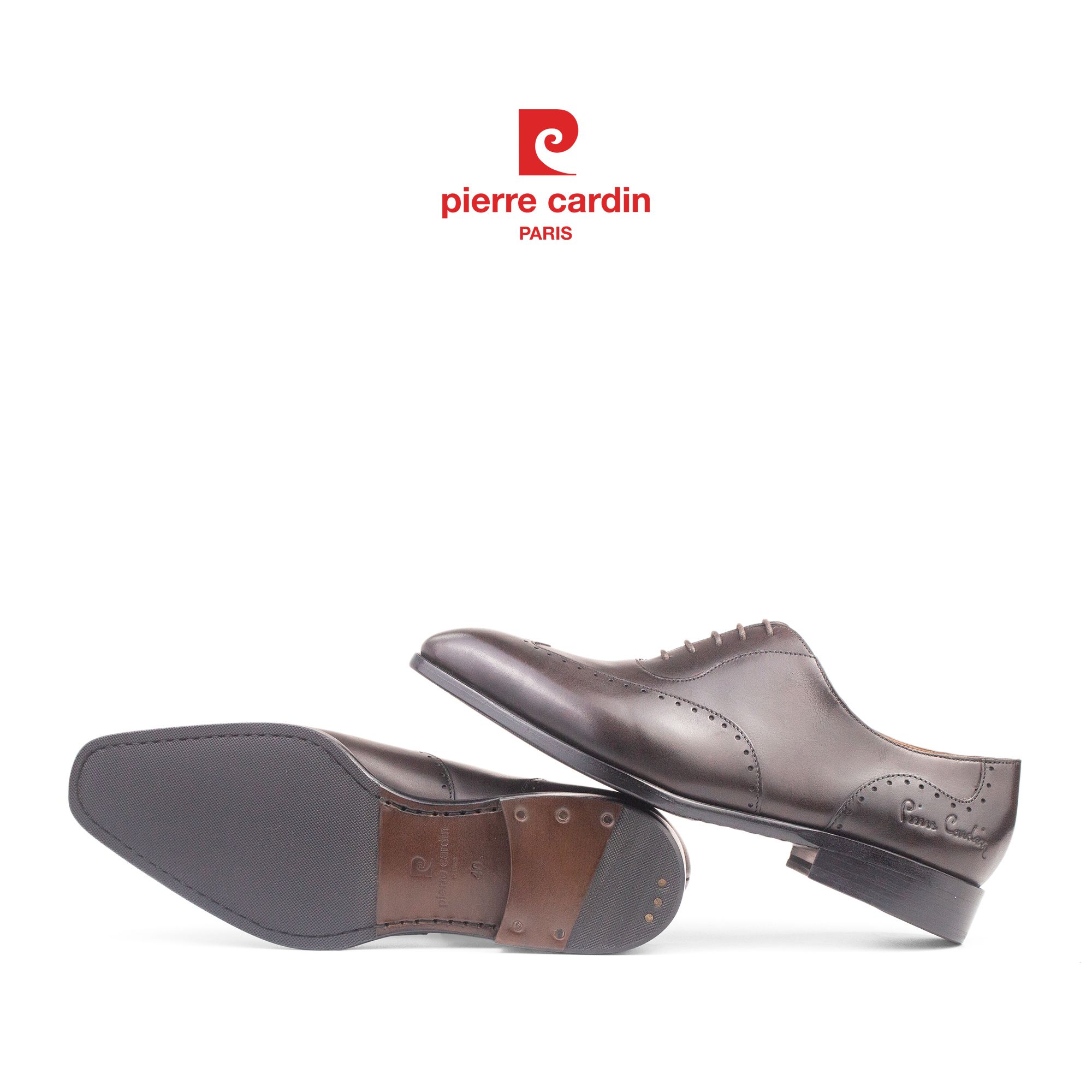 Giày Brogue Oxford Cao Cấp Pierre Cardin - PCMFWLH 364 (BROWN)