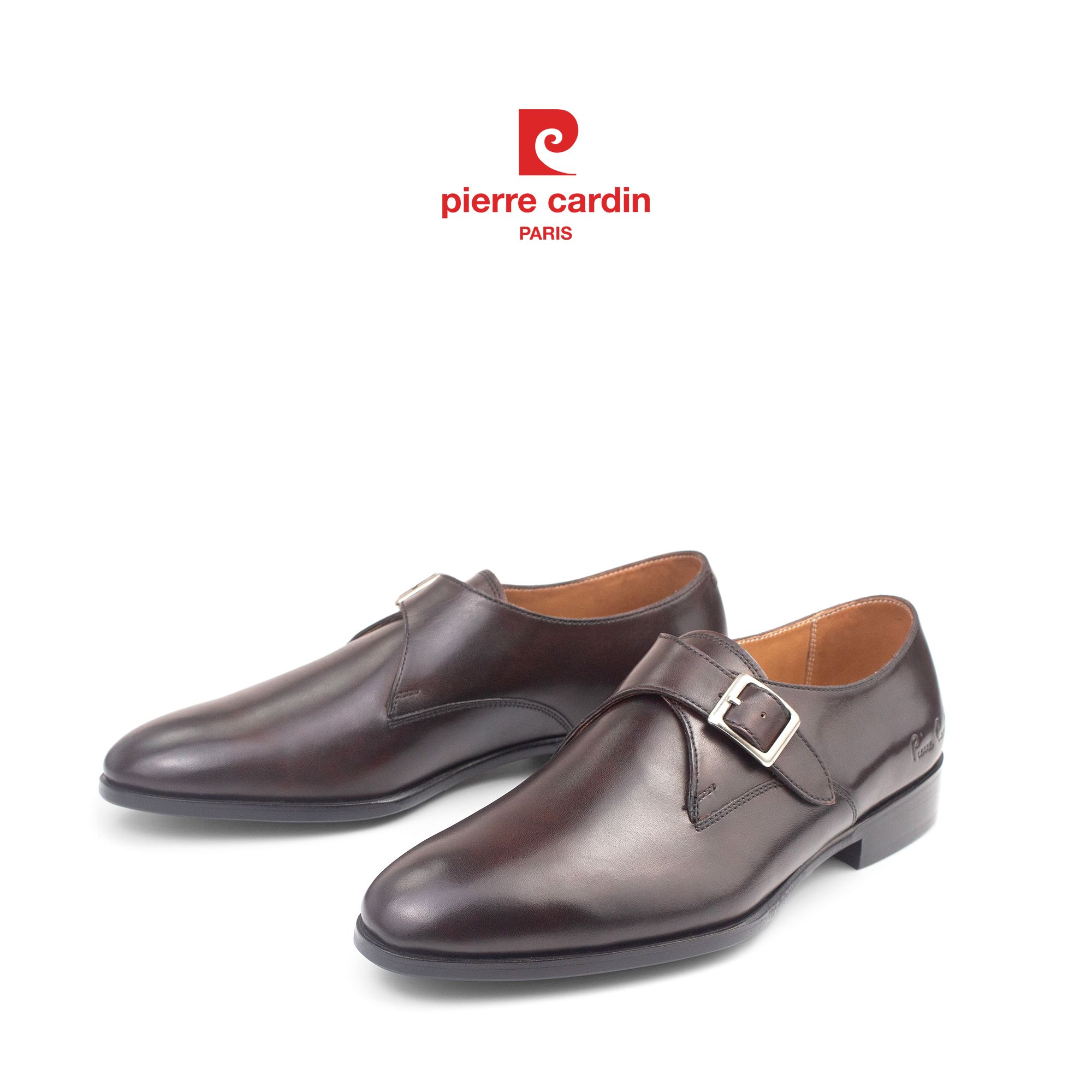 Pierre Cadin Paris Vietnam: Giày Single Monkstrap Cao Cấp Pierre Cardin - PCMFWLH 367 (BLACK)