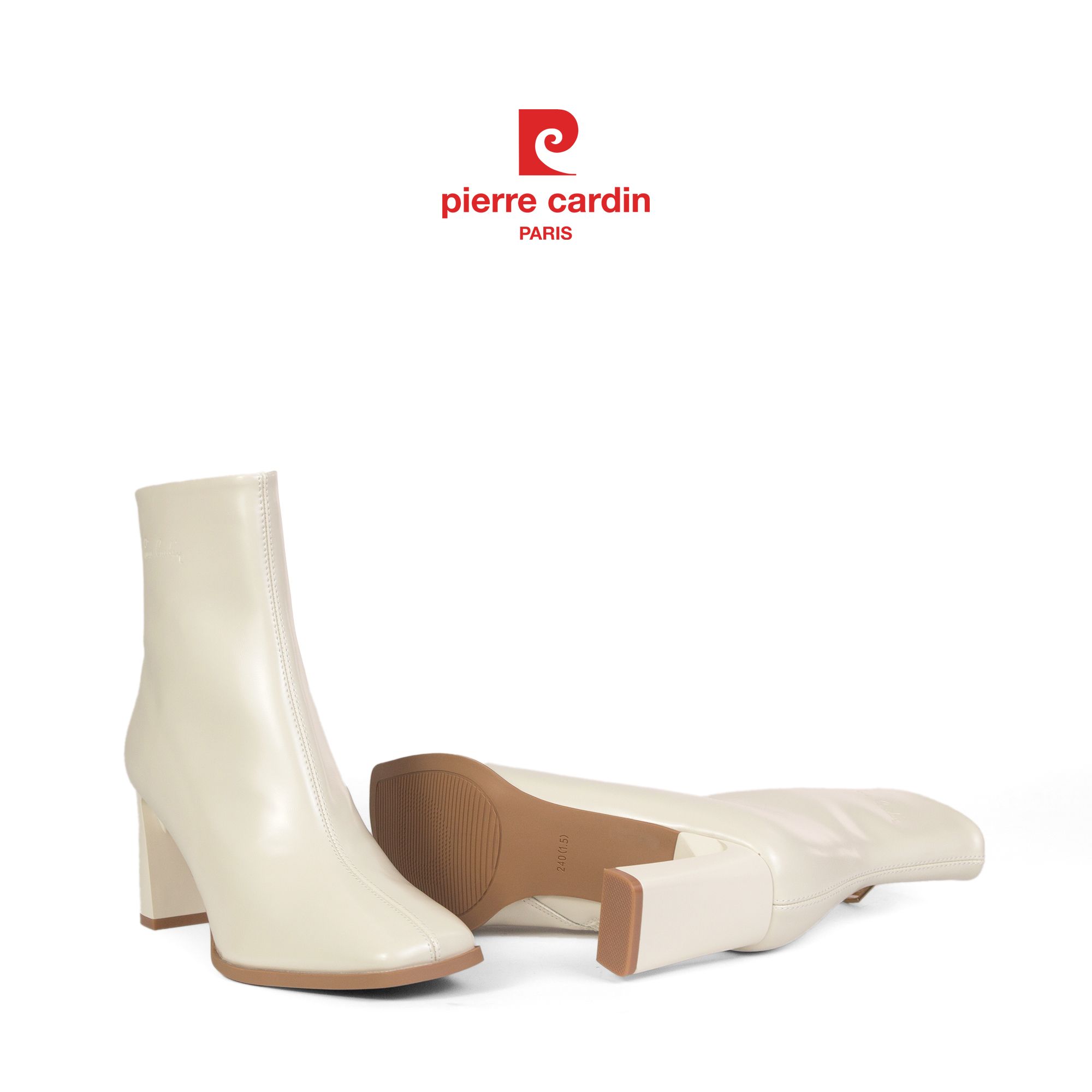 Pierre Cadin Paris Vietnam: Giày Boots Cổ Cao Pierre Cardin - PCWFWMH 245 (+7cm) - CREAM