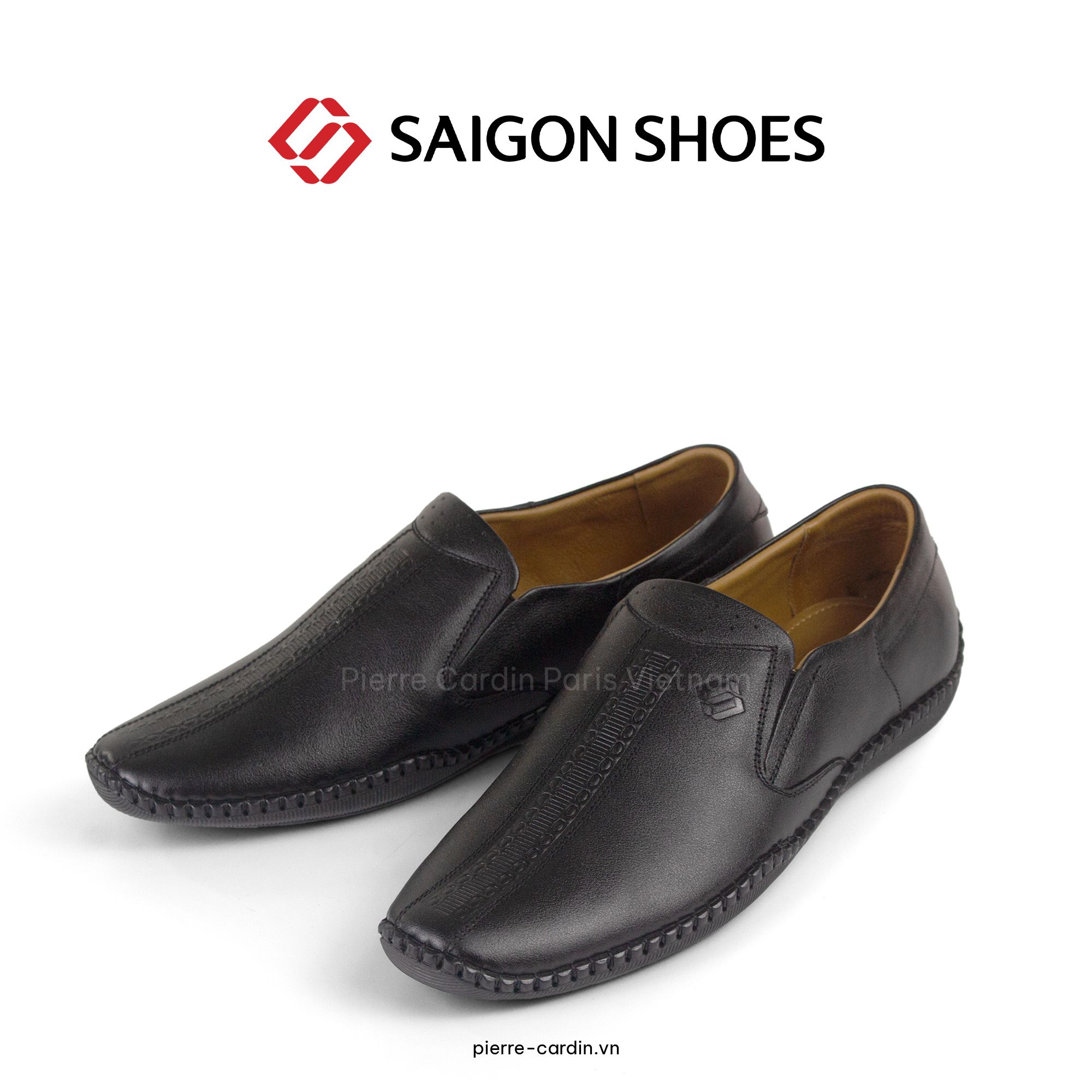 Pierre Cardin Paris Vietnam: Giày Mọi Saigon Shoes - SGMFWLH 001 (BLACK)