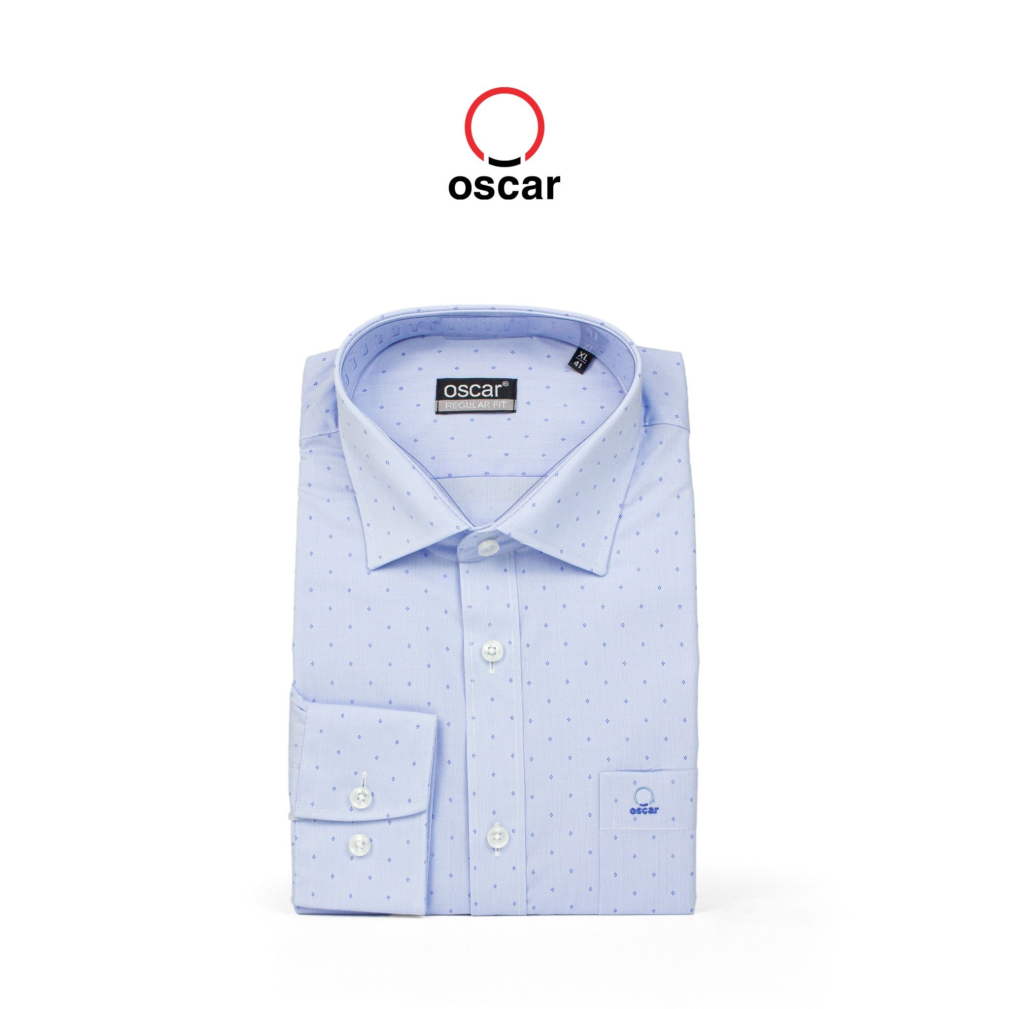 Pierre Cardin Paris Vietnam: Áo Sơ Mi Tay Dài Oscar Fashion - OCMSCLH 057 (BLUE)