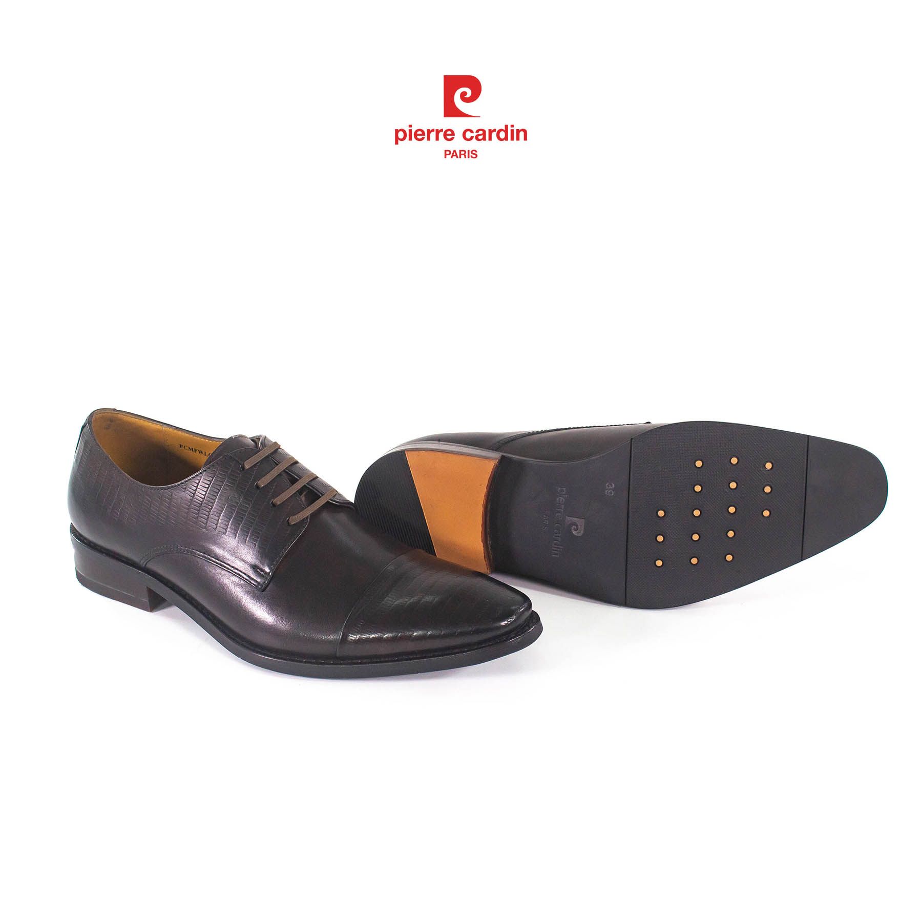 Pierre Cardin Paris Vietnam: Giày Derby Cao Cấp - PCMFWLG 352 (BROWN)