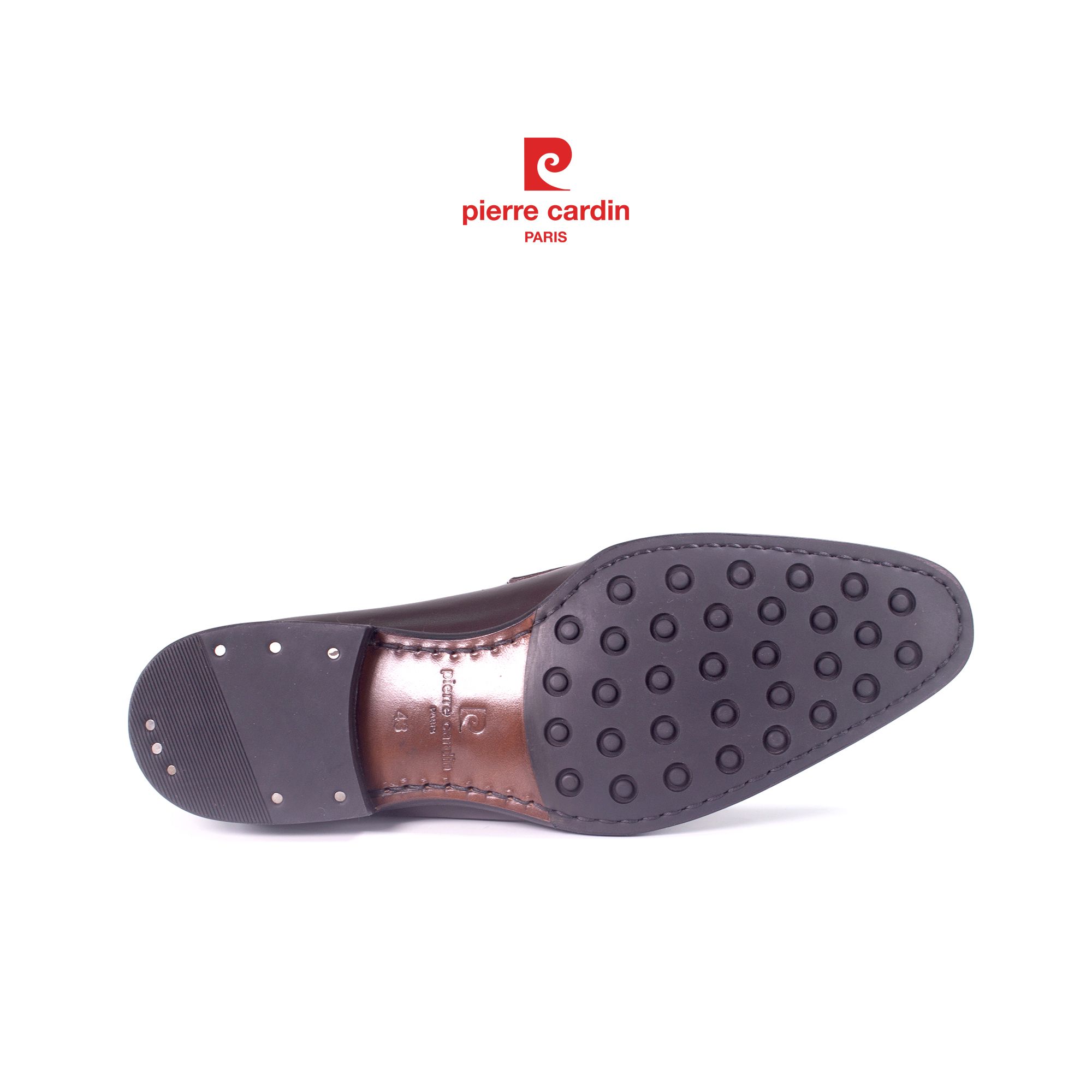 Giày Penny Loafer Đế Da Pierre Cardin - PCMFWLH 361