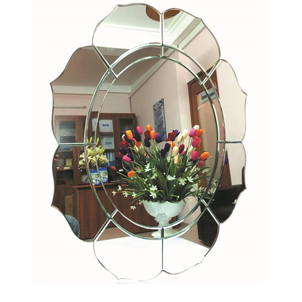 Gương hình hoa trang trí phòng tắm Navado (60x80cm)