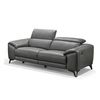 Sofa Thư Giãn Da Bò Chỉnh Điện 2m YB961 - 8020 Xám Đậm Alila