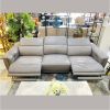 Bộ Sofa Thư Giãn Da Bò Chỉnh Điện YB902B - 428A Xám Caramel