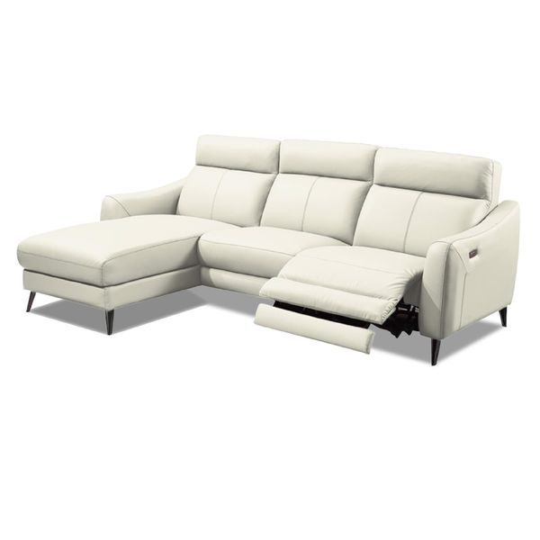 Sofa Thư Giãn Da Bò Chỉnh Điện Chữ L 2m6 YB919 -  304 Alila