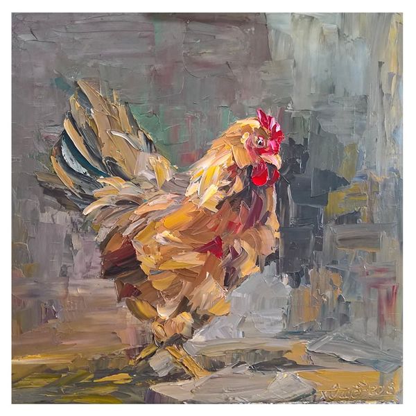 Tranh Sáng Tác - Bản Gốc - Tranh Sơn Dầu Đông Sang (50x50cm)