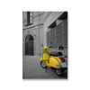 Tranh Vespa Cổ Trắng Đen Vàng (40x60cm - 50x75cm - 60x90cm)