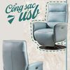 Ghế Sofa Đơn Da Bò Thư Giãn Chỉnh Điện 10 - 8118-31 Light Blue Alila