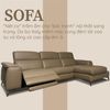 Sofa Thư Giãn Da Bò Chỉnh Điện 2m95 - 1933 Cappuccino