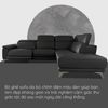 Sofa Thư Giãn Da Bò Chỉnh Điện Góc 3m YB756-415 Đen Alila