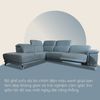 Sofa Thư Giãn Da Bò Chỉnh Điện Góc 3m YB756-8041 Xanh Biển Nhạt Alila