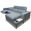 Sofa Thư Giãn Da Bò Chỉnh Điện 2m95 - 1933 Blue Grey