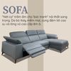 Sofa Thư Giãn Da Bò Chỉnh Điện 2m95 - 1933 Blue Grey