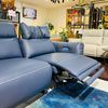 Sofa Thư Giãn Da Bò Chỉnh Điện 3m6 1927 Xanh Navy Alila  (Trưng Bày)