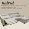 Sofa Thư Giãn Da Bò Chỉnh Điện Chữ L 2m6 YB919 -  304 Alila