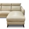 Sofa Thư Giãn Da Bò Chỉnh Điện Chữ L 2m6 YB919 - 8028 Kem Hesian Alila