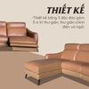 Sofa Thư Giãn Da Bò Chỉnh Điện Chữ L 2m6 YB919 - 8019 Cam Apricot Alila