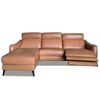 Sofa Thư Giãn Da Bò Chỉnh Điện Chữ L 2m6 YB919 - 8019 Cam Apricot Alila