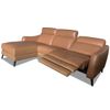 Sofa Thư Giãn Da Bò Chỉnh Điện Chữ L 2m6 YB919 - 8019 Cam Apricot Alila