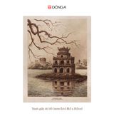 Tranh giấy dó Hồ Gươm (khổ lớn 30,5 x 39,5 cm)