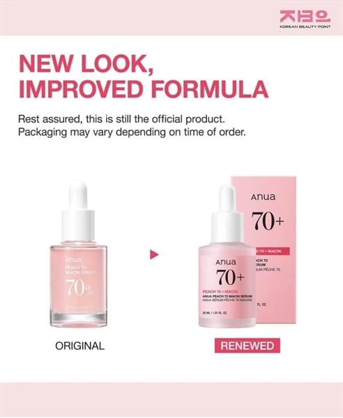 (MẪU MỚI) Tinh Chất Dưỡng Sáng, Mịn Da Anua Peach 70 Niacin Serum 30ml