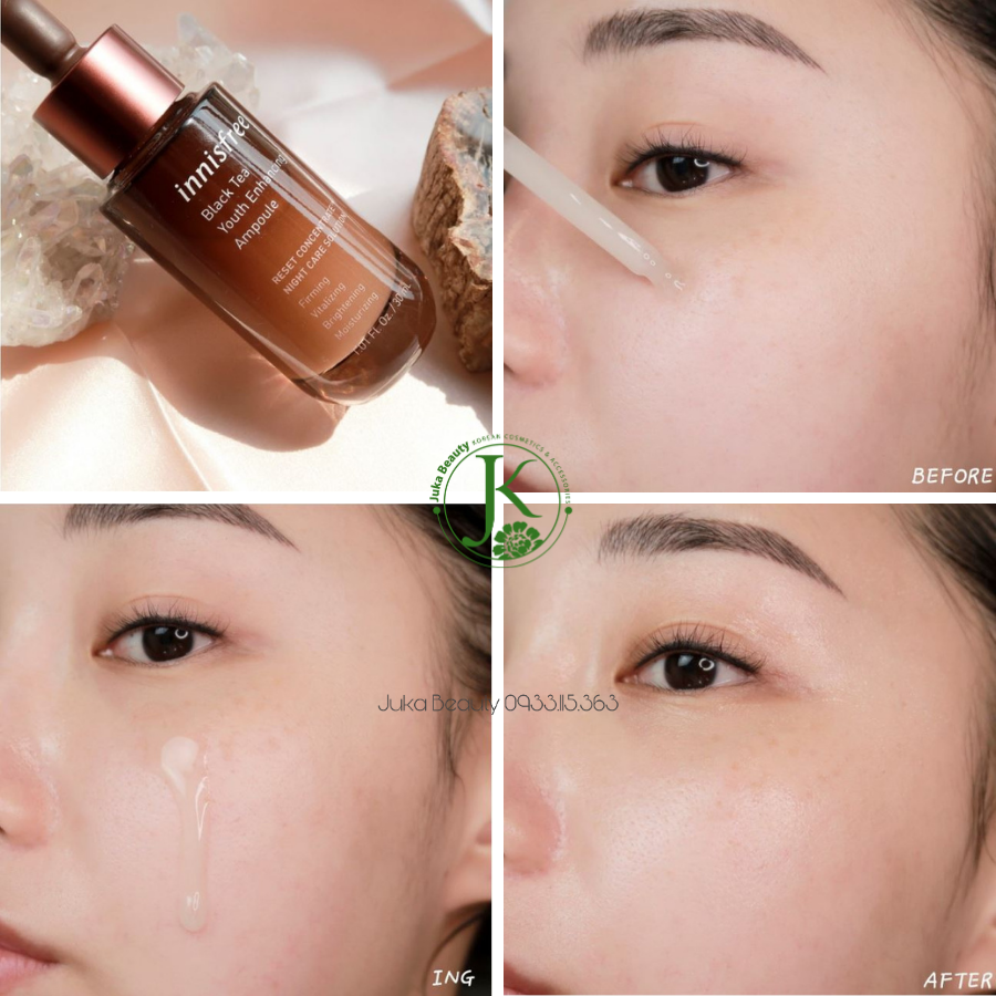 Tinh chất chống lão hóa Innisfree Black Tea Youth Enhancing Ampoule 30ml