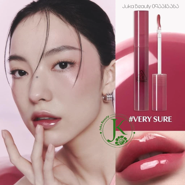 (NEW) Son Bóng Dạng Gel, Căng Mọng Môi 3CE Drop Glow Gel 4g