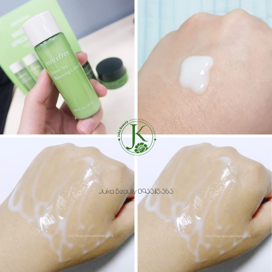 Bộ dưỡng Trà xanh 4 món Innisfree Green Tea Special Kit EX (4 items)