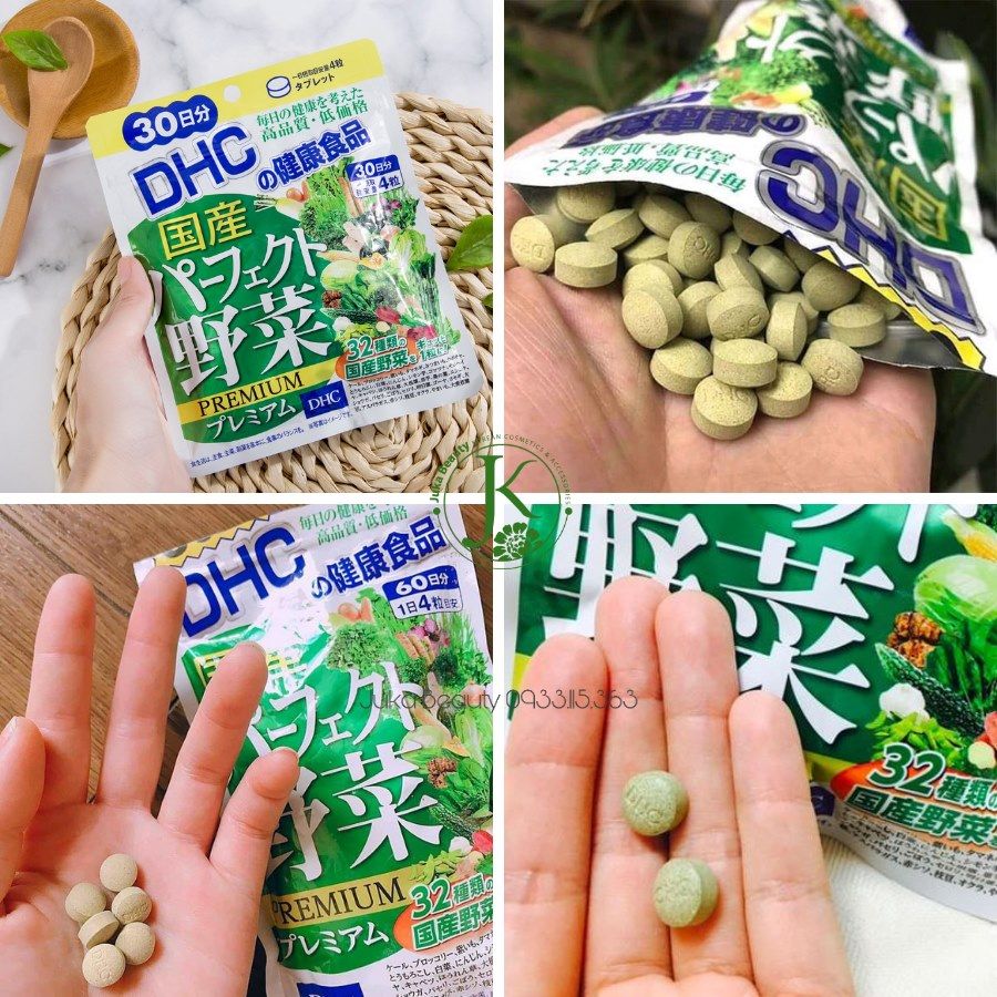 Viên uống rau củ tổng hợp DHC Perfect Vegetable Premium 15 Days/ 30 Days/90 Days