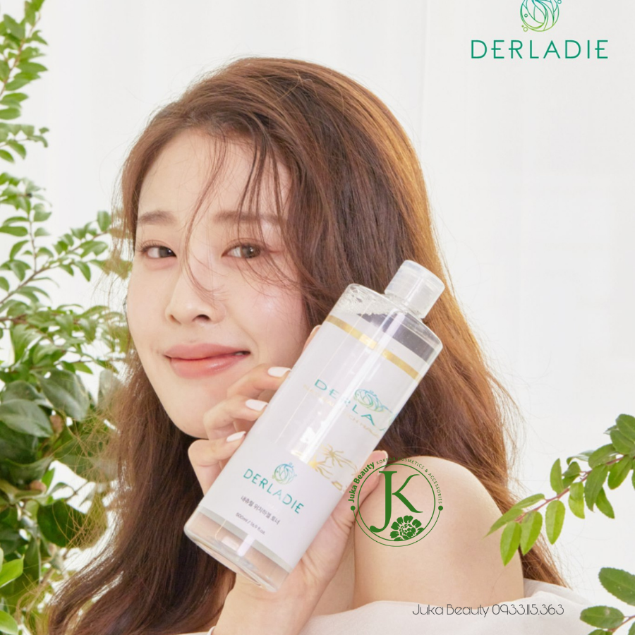 Nước Hoa Hồng Dưỡng ẩm, Giảm Mụn Derladie Natural Witch Hazel Toner 500ml