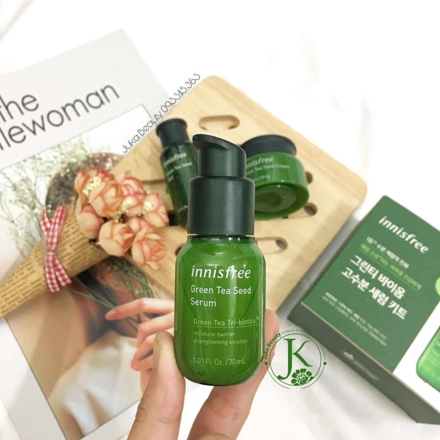 Bộ dưỡng trà xanh Innisfree Green tea Bio Kit (3 items)