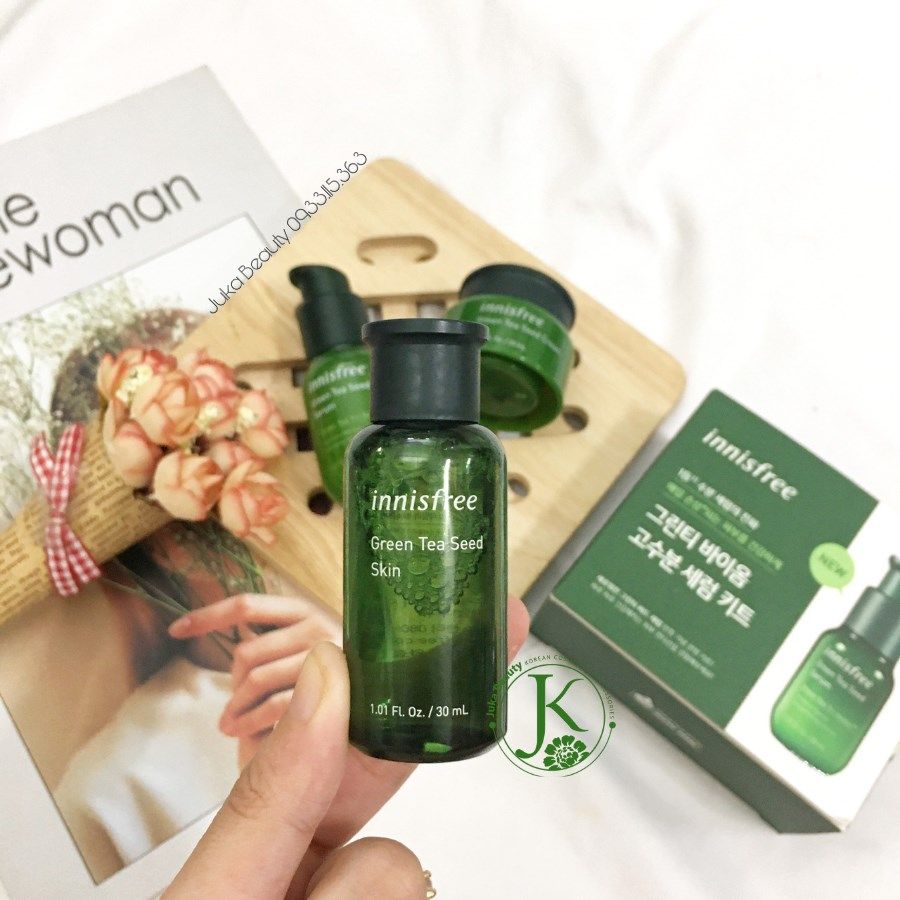Bộ dưỡng trà xanh Innisfree Green tea Bio Kit (3 items)