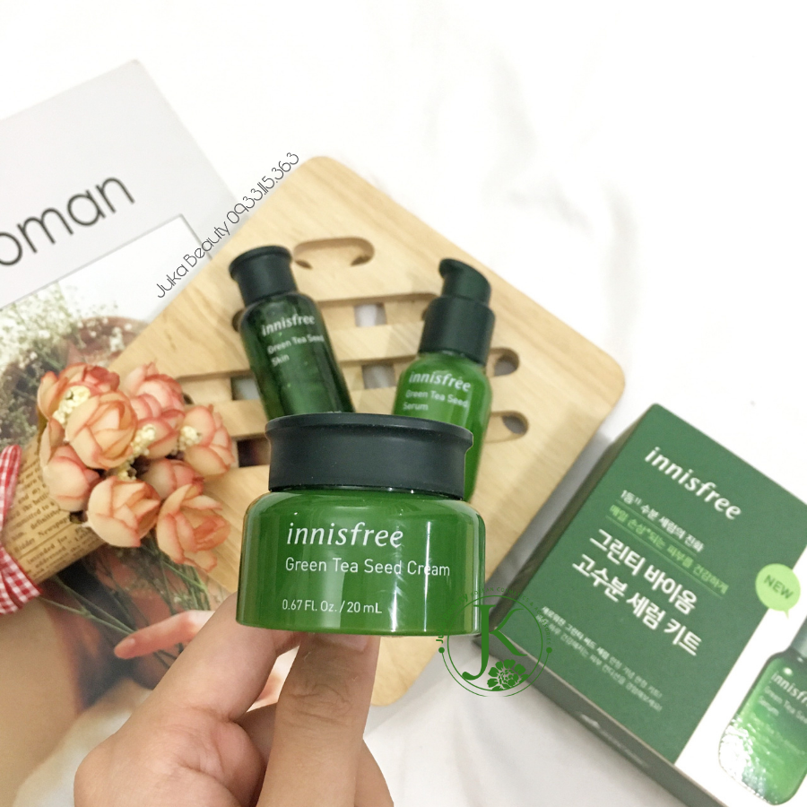 Bộ dưỡng trà xanh Innisfree Green tea Bio Kit (3 items)