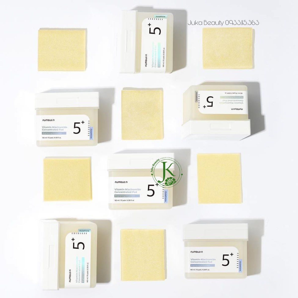 Toner Pad Giúp Tẩy Da Chết & Sáng Da Numbuzin Vitamin Niacinamide Concentrated Pad No.5 180ml (70 pads)
