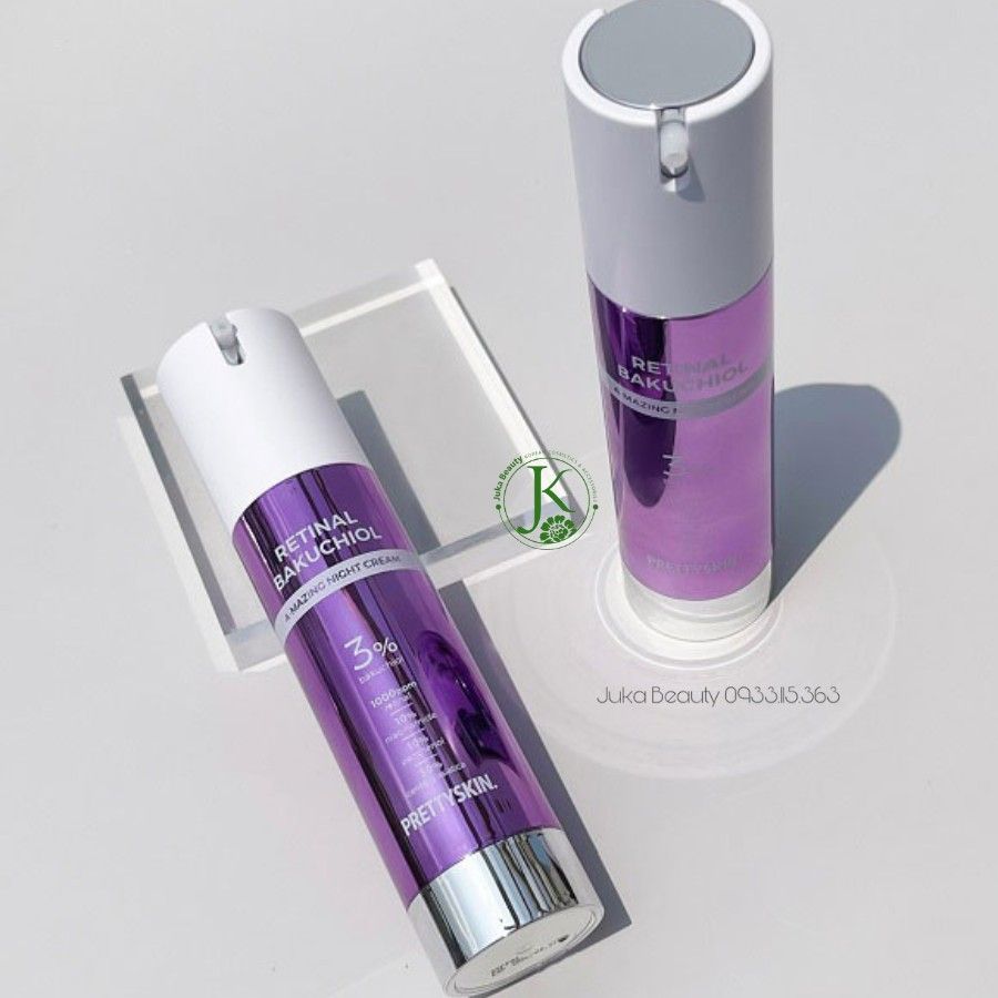 Kem Dưỡng Ban Đêm Tái Tạo, Phục Hồi Da PrettySkin Retinal Bakuchiol A-Mazing Night Cream