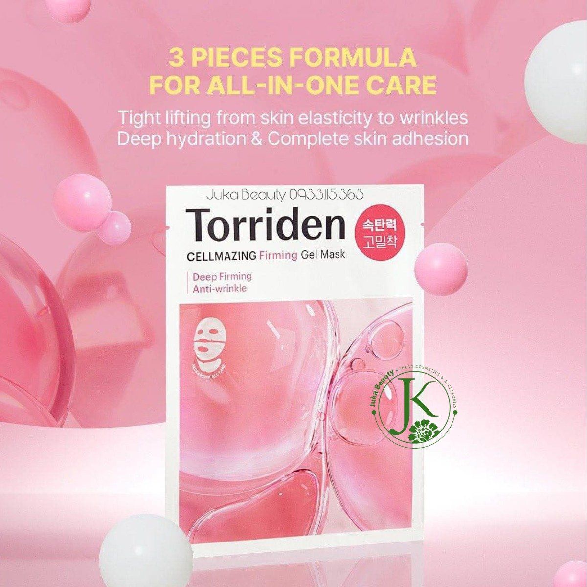 (HỒNG) Mặt Nạ Giấy Torriden Cellmazing Firming Gel Mask 36g