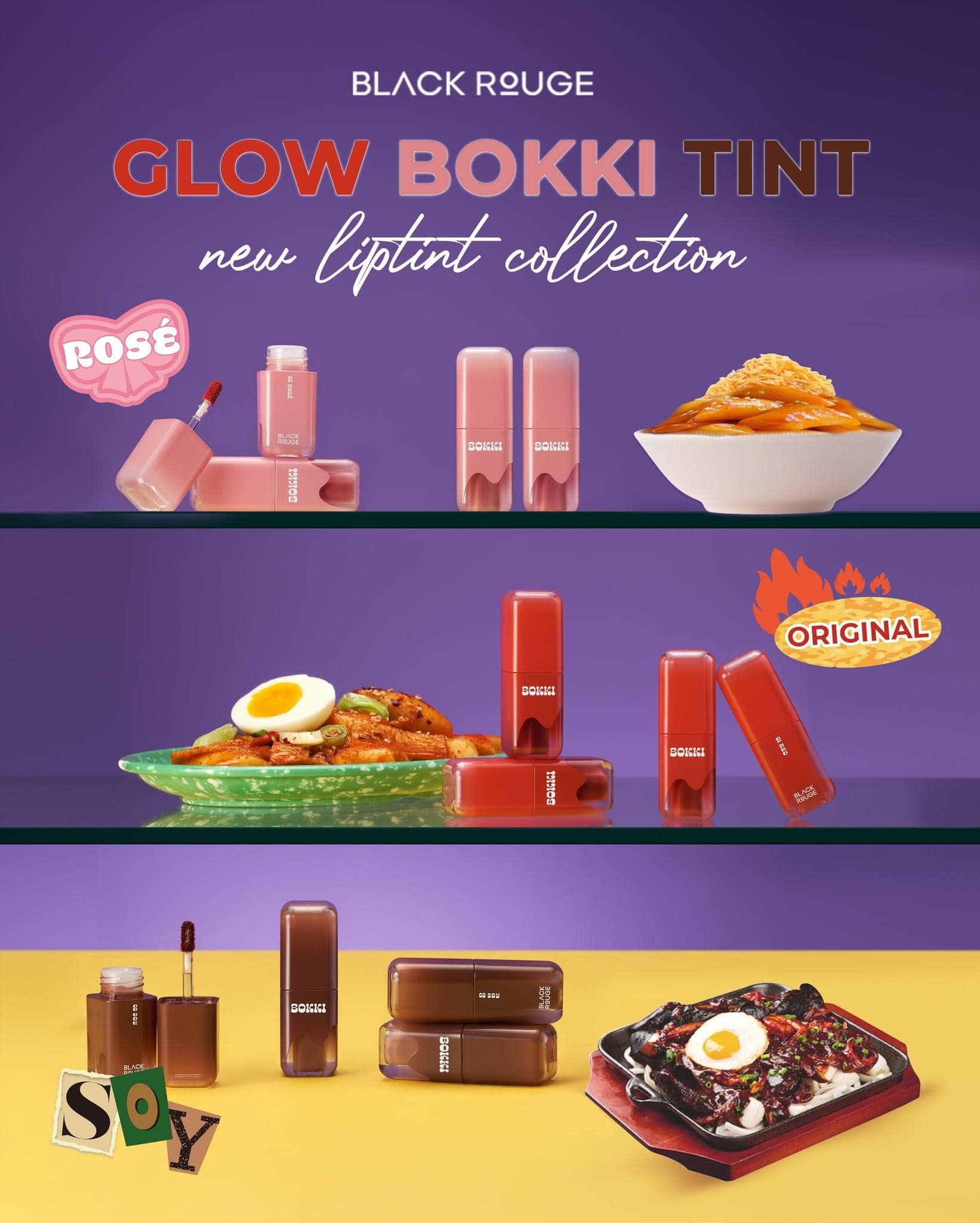 Son Tint Bóng Black Rouge Glow Bokki Tint 4.1g