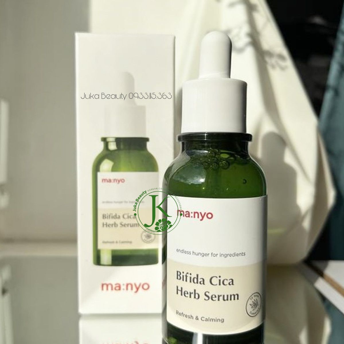 Tinh Chất Rau Má, Phục Hồi Da Manyo Bifida Cica Herb Serum 50ml