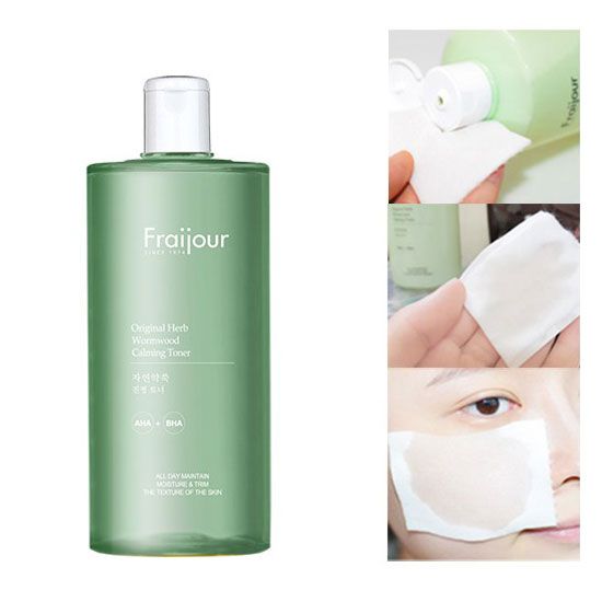 Nước hoa hồng thảo mộc Fraijour Original Herb Wormwood Calming Toner 500ml