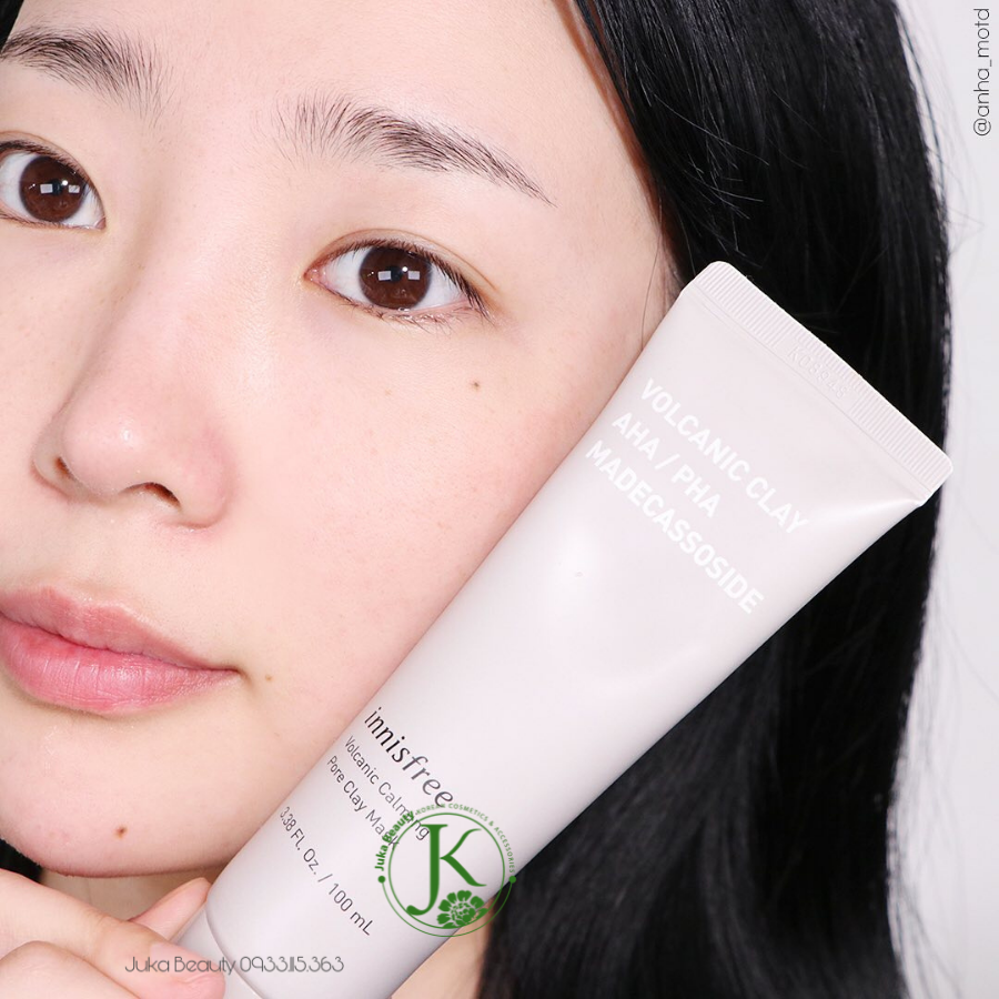Mặt nạ đất sét giảm mụn đầu đen Innisfree Volcanic Calming Pore Clay Mask 100ml