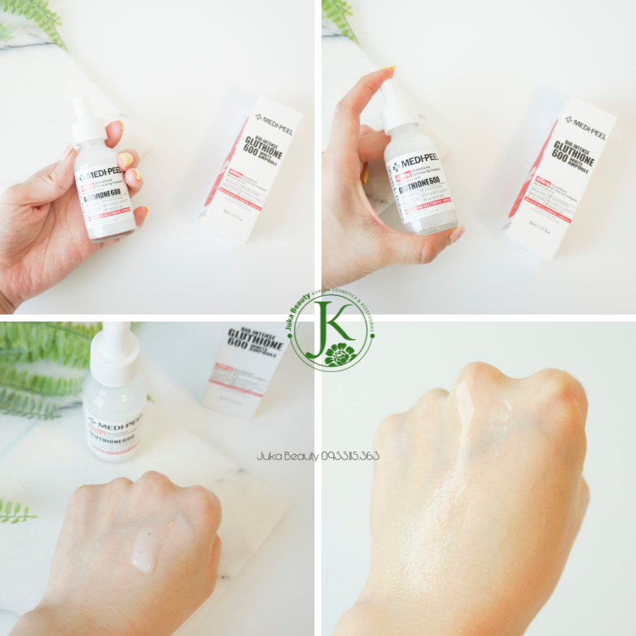 (Mẫu mới) Tinh Chất Dưỡng Trắng, Thu Nhỏ Chân Lông Medi-Peel Bio Intense Glutathione White Ampoule 30ml