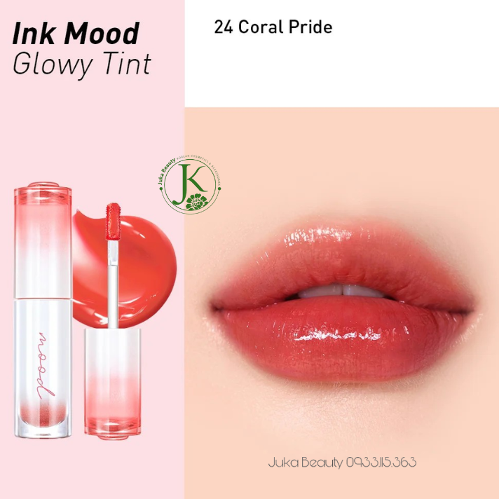 (Mẫu mới) Son Tint Bóng Peripera Ink Mood Glowy Tint 4g